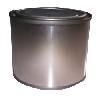 printed round tin container