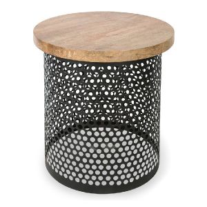 Wooden Top Side Table