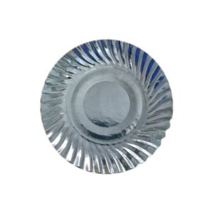 6 Inch Silver Paper Plate