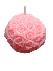 Rose ball candle