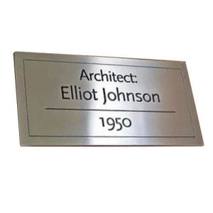 Aluminum Name Plate