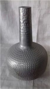 16x24 Cm Aluminium Hammered Flower Vase