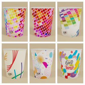 200ml Paricott Eco Friendly Printed Paper Cup