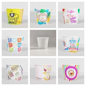 40ml Paricott Printed Paper Cup