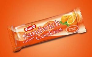 Orange Sandwich Cream Cookies