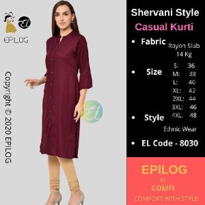 EPILOG Shervani Style Casual Kurti