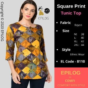 EPILOG Women Printed Cape Tunic Top