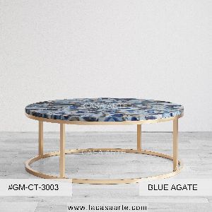 Blue Agate Center Coffee Table