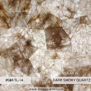 Dark Smoky Quartz Semi Precious Stone Slab