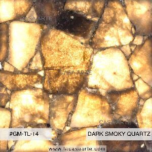 Dark Smoky Quartz Semi Precious Stone Slab