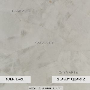 Glassy Quartz Semi Precious Stone Slab Tile