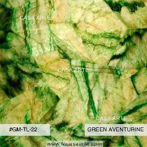 Green Aventurine Semi Precious Stone Slab Tile
