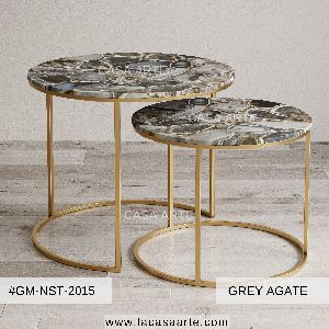 Grey Agate Nested Coffee Table