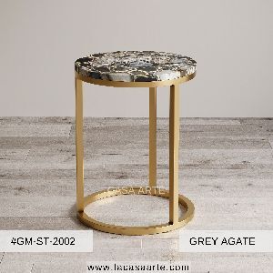 Grey Agate Side Table