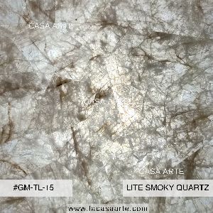 Lite Smoky Quartz Semi Precious Stone Slab