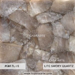 Lite Smoky Quartz Semi Precious Stone Slab