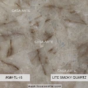 Lite Smoky Quartz Semi Precious Stone Slab