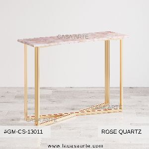 Rose Quartz Console Table
