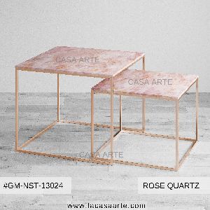 Rose Quartz Nested Coffee Table