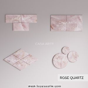 Rose Quartz Gemstone Tile