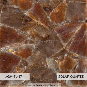 Solar Quartz Semi Precious Stone Slab Tile