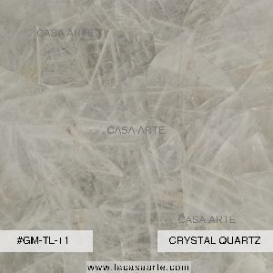 Crystal Quartz Semi Precious Stone Slab Tile