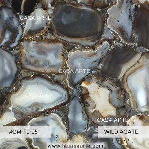 Wild Agate Semi Precious Stone Slab