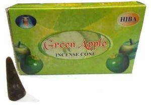 green apple incense cones