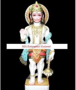 Lord Hanumanji Marble Murti