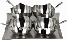 Steel Ice Cream Cup Set