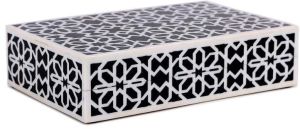 Decorative Box in Black and White Design