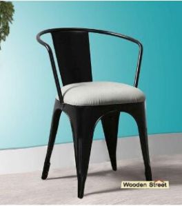 Metal Arm Chair With Fabric