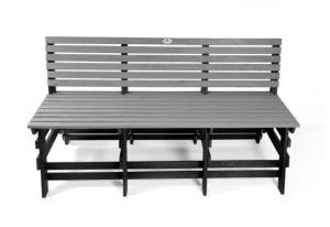 Plastic Eco Bench with backrest