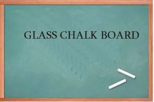 Glass Chalk Blackboard