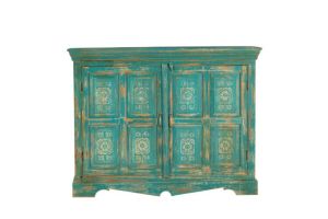 90x40x80cm 2 Door Mango Wood Cabinet