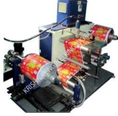 Industrial Inkjet Printer With Winder Rewinder Machine