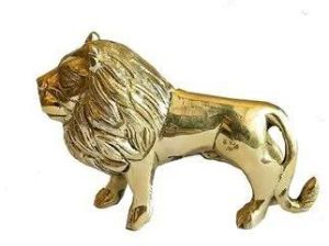 Brass Lion Statue