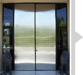 steel panel doors