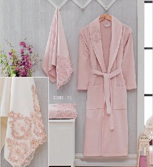 3 Piece Eco 3D Family Bathrobe Set