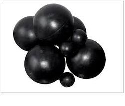 Black Rubber Ball