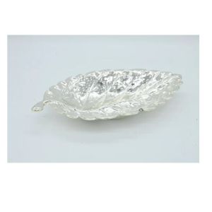 Silver Plated Leaf Brass Bowl