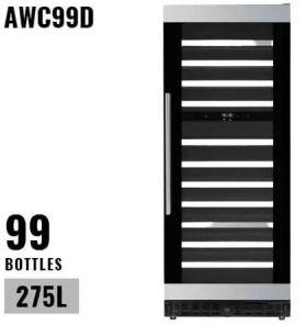 aavta 99 bottles dual zone completely wine cooler