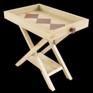 Pine Wood Folding Tray Table