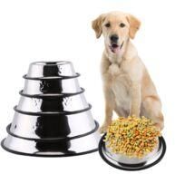 Stainless Steel Bottom Rubber Non Skid Dog Bowl