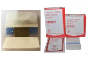 Transparent Adhesive Wound Dressing With Silver PAD