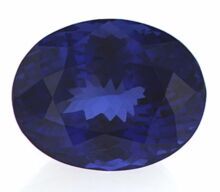 dark blue shade Tanzanite gemstone