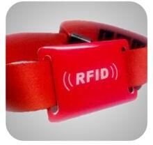 Plastic Buckle Fabric RFID Wristband