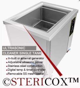 single tank ultrasonic cleaner