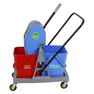 Double Bucket Wringer Trolley