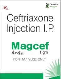 Magcef Ceftriaxone Injection - 1gm